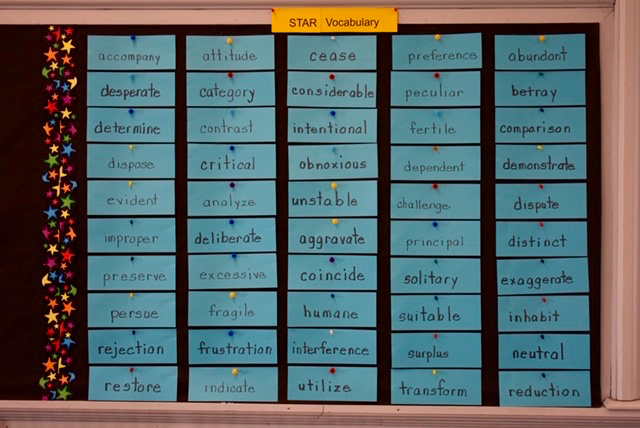 Photo: Vocabulary Wall